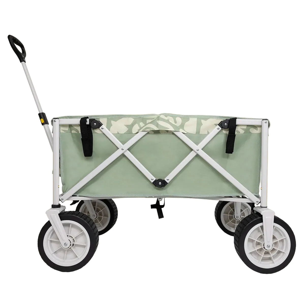 Sage botanical beach cart — Side view