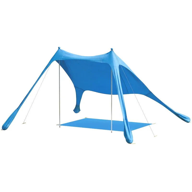 Light blue beach tent — Full tent