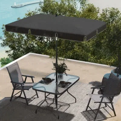 Preview of the dark grey umbrella in motion